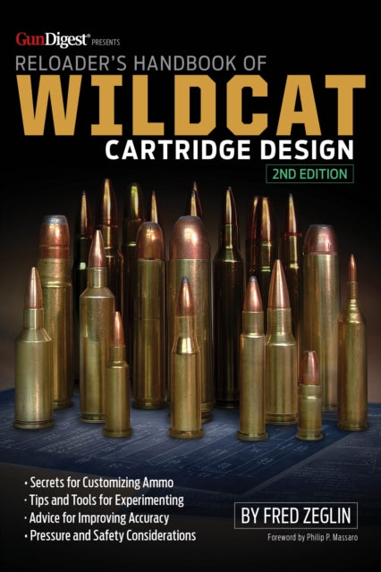 Book cover of: Reloader's Handbook of Wildcat Cartridge Design. By: Fred Zeglin