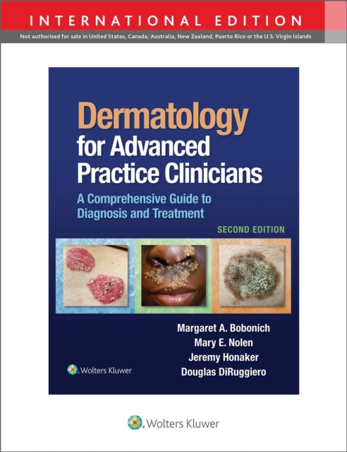Book cover of: Dermatology for Advanced Practice Clinicians. By: Margaret A. Bobonich