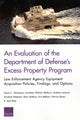 Book cover of: Evaluation of the Department of Defense's Excess Property Program. By: Aaron C. Davenport