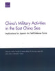 Book cover of: China's Military Activities in the East China Sea. By: Edmund J. Burke