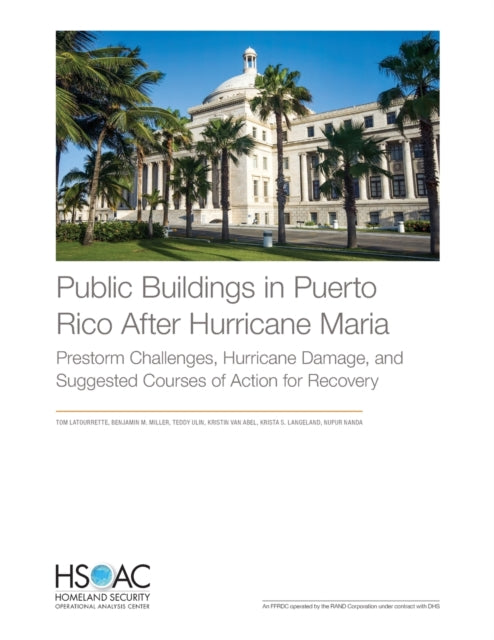 Book cover of: Public Buildings in Puerto Rico After Hurricane Maria. By: Tom LaTourrette