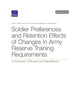 Book cover of: Soldier Preferences and Retention Effects of Changes in Army Reserve Training Requirements. By: Craig A. Bond