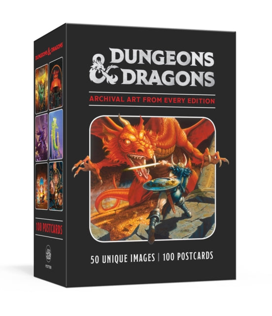 Dungeons & Dragons 100 Postcards: Archival Art from Every Edition, 100 Postcards 9781984824622 Official Dungeons & Dragons Licensed