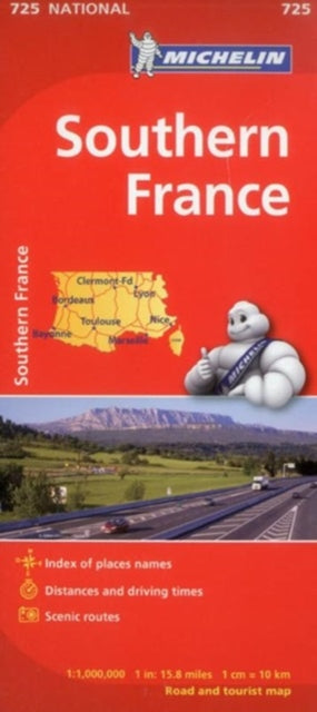 Book cover of: Southern France - Michelin National Map 725