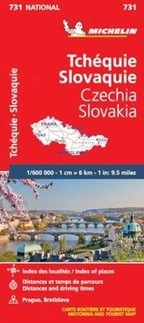 Book cover of: Czech Republic, Slovak Republic - Michelin National Map 731