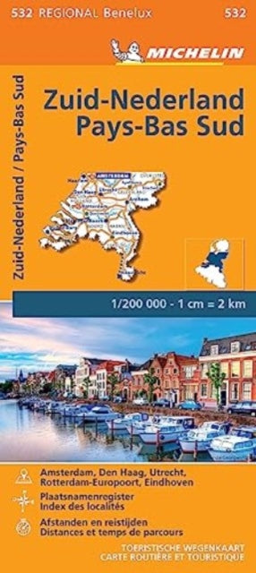 Book cover of: Netherlands South - Michelin Regional Map 532