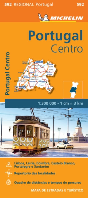 Book cover of: Portugal Centro - Michelin Regional Map 592