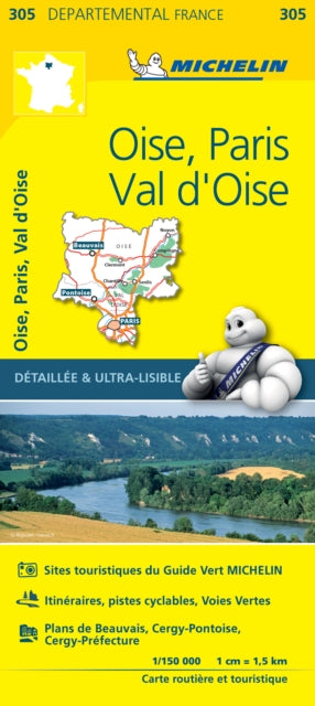 Book cover of: Oise, Paris, Val-d'Oise - Michelin Local Map 305