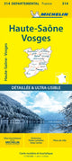 Book cover of: Haute-Saone Vosges - Michelin Local Map 314