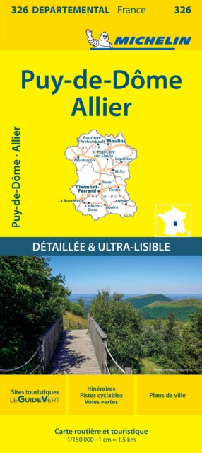 Book cover of: Puy-de-Dome Allier - Michelin Local Map 326