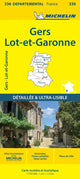 Book cover of: Gers Lot-et-Garonne - Michelin Local Map 336