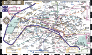 Streetwise Paris Metro Map - Laminated Metro Map of Paris, France