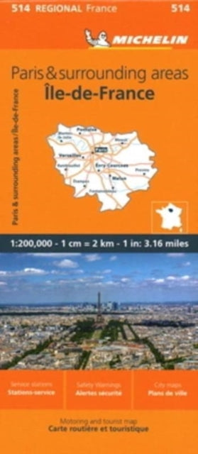 Book cover of: Ile-de-France - Michelin Regional Map 514