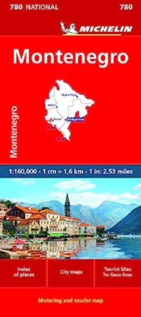 Book cover of: Montenegro - Michelin National Map 780