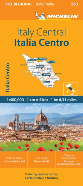 Book cover of: Italy Centre - Michelin Regional Map 563