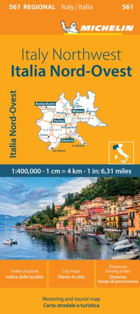 Book cover of: Italy Northwest - Michelin Regional Map 561