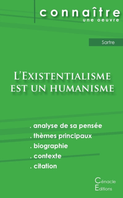 Book cover of: Fiche de lecture L'Existentialisme est un humanisme de Jean-Paul Sartre (analyse litteraire de reference et resume complet)
