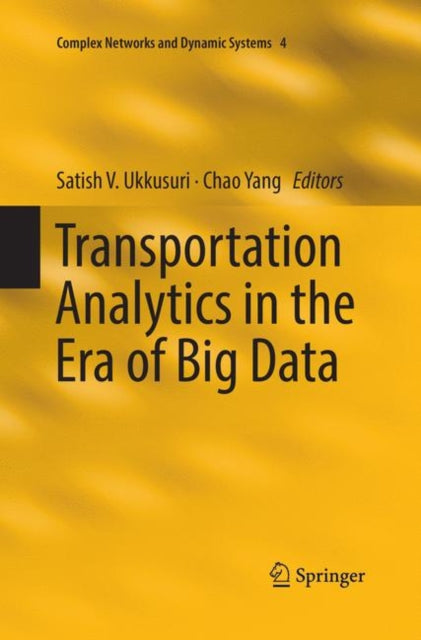 Book cover of: Transportation Analytics in the Era of Big Data