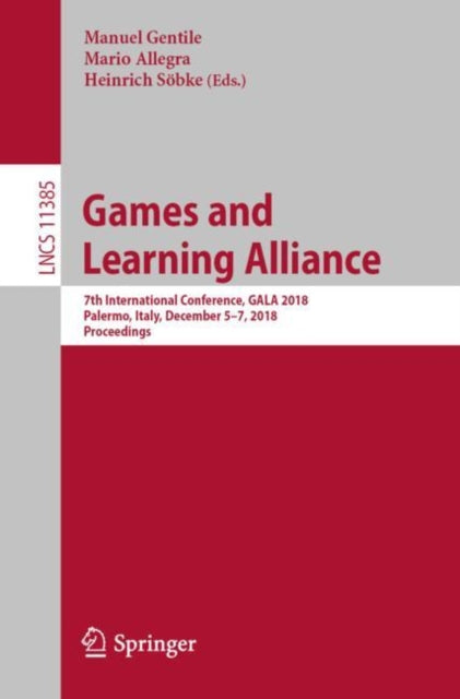 Book cover of: Games and Learning Alliance. By: Manuel Gentile