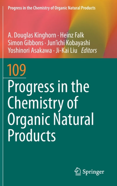 Book cover of: Progress in the Chemistry of Organic Natural Products 109. By: A. Douglas Kinghorn