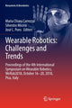 Book cover of: Wearable Robotics: Challenges and Trends. By: Maria Chiara Carrozza