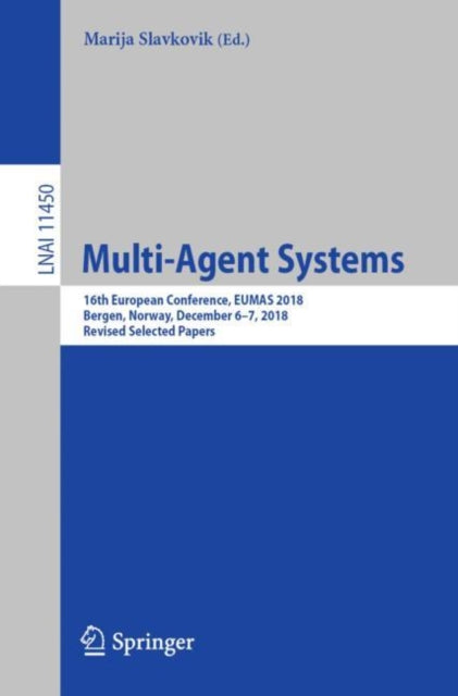 Book cover of: Multi-Agent Systems. By: Marija Slavkovik