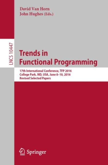 Book cover of: Trends in Functional Programming. By: David Van Horn