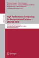 Book cover of: High Performance Computing for Computational Science – VECPAR 2018. By: Hermes Senger