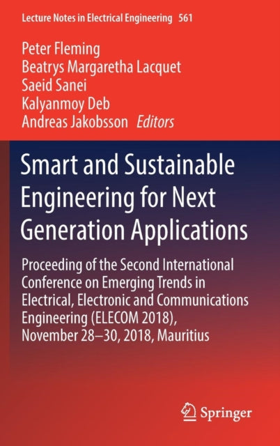 Book cover of: Smart and Sustainable Engineering for Next Generation Applications. By: Peter Fleming
