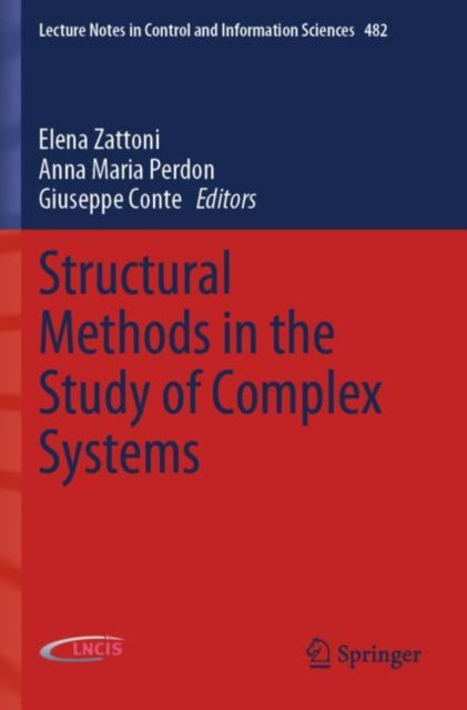 Book cover of: Structural Methods in the Study of Complex Systems. By: Elena Zattoni