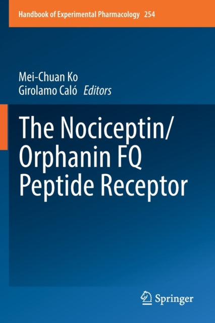 Book cover of: Nociceptin/Orphanin FQ Peptide Receptor. By: Mei-Chuan Ko