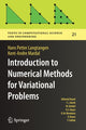 Book cover of: Introduction to Numerical Methods for Variational Problems. By: Hans Petter Langtangen