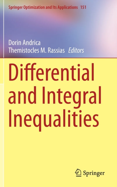 Book cover of: Differential and Integral Inequalities. By: Dorin Andrica