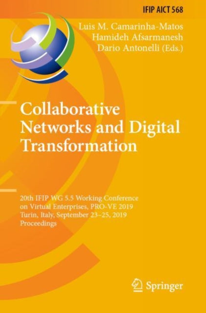 Book cover of: Collaborative Networks and Digital Transformation. By: Luis M. Camarinha-Matos