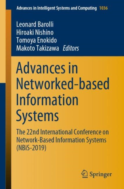Book cover of: Advances in Networked-based Information Systems. By: Leonard Barolli