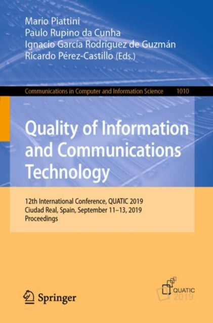 Book cover of: Quality of Information and Communications Technology. By: Mario Piattini