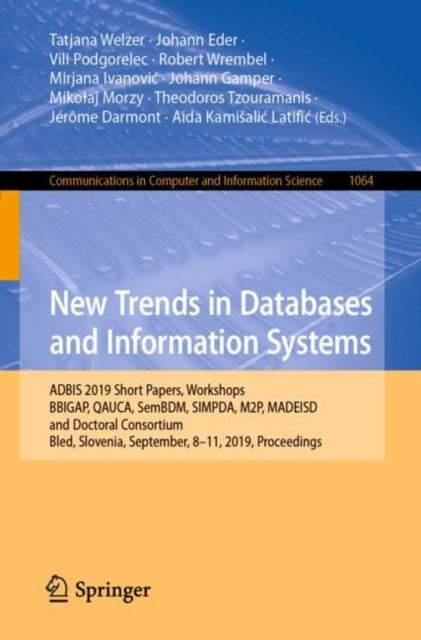 Book cover of: New Trends in Databases and Information Systems. By: Tatjana Welzer