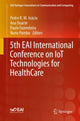 Book cover of: 5th EAI International Conference on IoT Technologies for HealthCare. By: Pedro R. M. Inácio