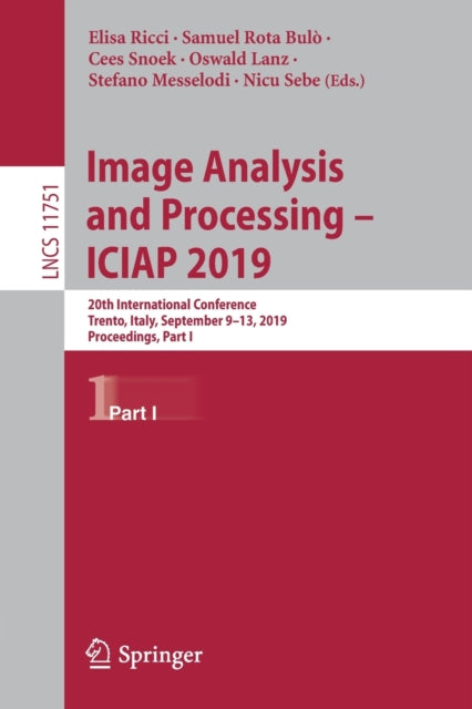 Book cover of: Image Analysis and Processing – ICIAP 2019. By: Elisa Ricci