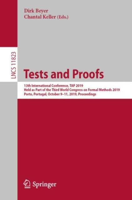 Book cover of: Tests and Proofs. By: Dirk Beyer
