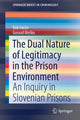 Book cover of: Dual Nature of Legitimacy in the Prison Environment. By: Rok Hacin