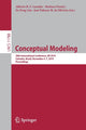 Book cover of: Conceptual Modeling. By: Alberto H. F. Laender