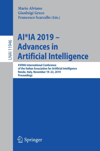 Book cover of: AI*IA 2019 – Advances in Artificial Intelligence. By: Mario Alviano