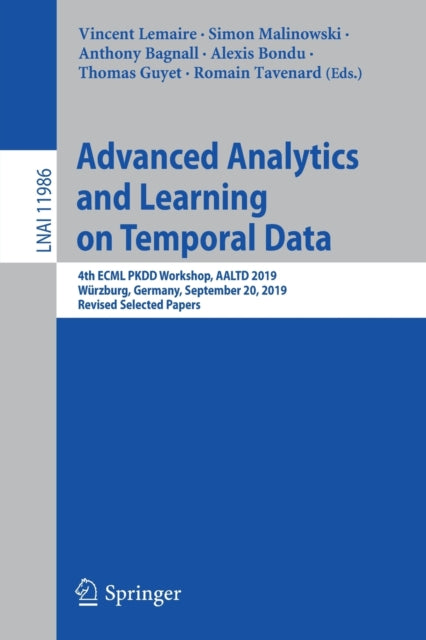 Book cover of: Advanced Analytics and Learning on Temporal Data. By: Vincent Lemaire