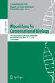 Book cover of: Algorithms for Computational Biology. By: Carlos Martín-Vide
