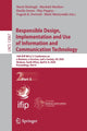 Book cover of: Responsible Design, Implementation and Use of Information and Communication Technology. By: Marié Hattingh