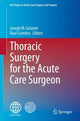 Book cover of: Thoracic Surgery for the Acute Care Surgeon. By: Joseph M. Galante