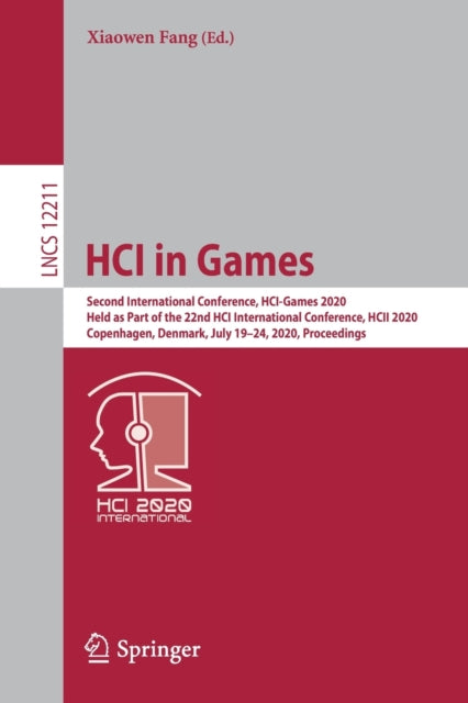 Book cover of: HCI in Games. By: Xiaowen Fang