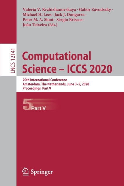 Book cover of: Computational Science – ICCS 2020. By: Valeria V. Krzhizhanovskaya