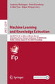 Book cover of: Machine Learning and Knowledge Extraction. By: Andreas Holzinger